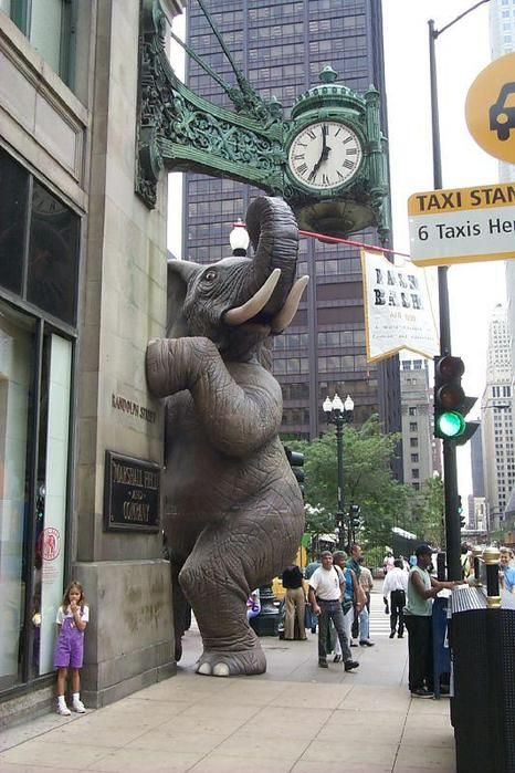 необычные памятники, Слон из Чикаго 